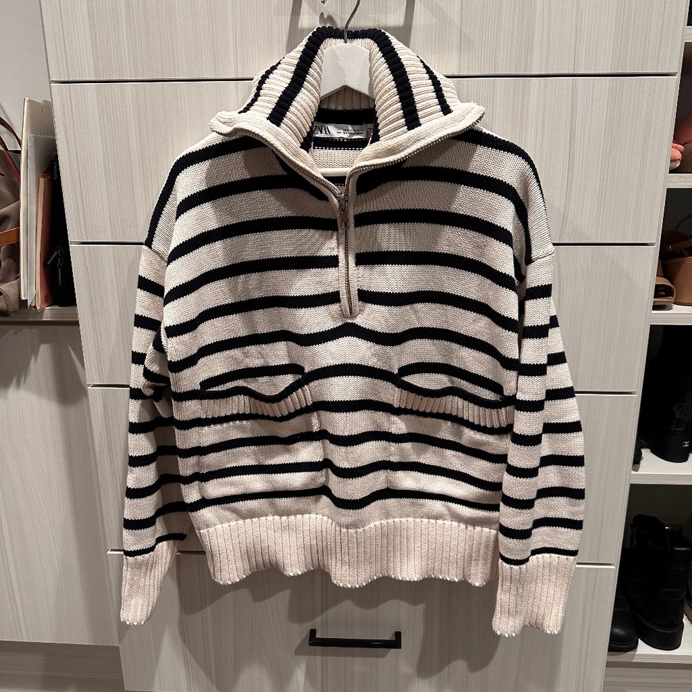 Zara striped knit sweater